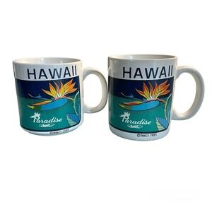 Vintage Hawaii Hilo Hattie Birds of Paradise Coffee Tea Mug Cup 1985 RBC…